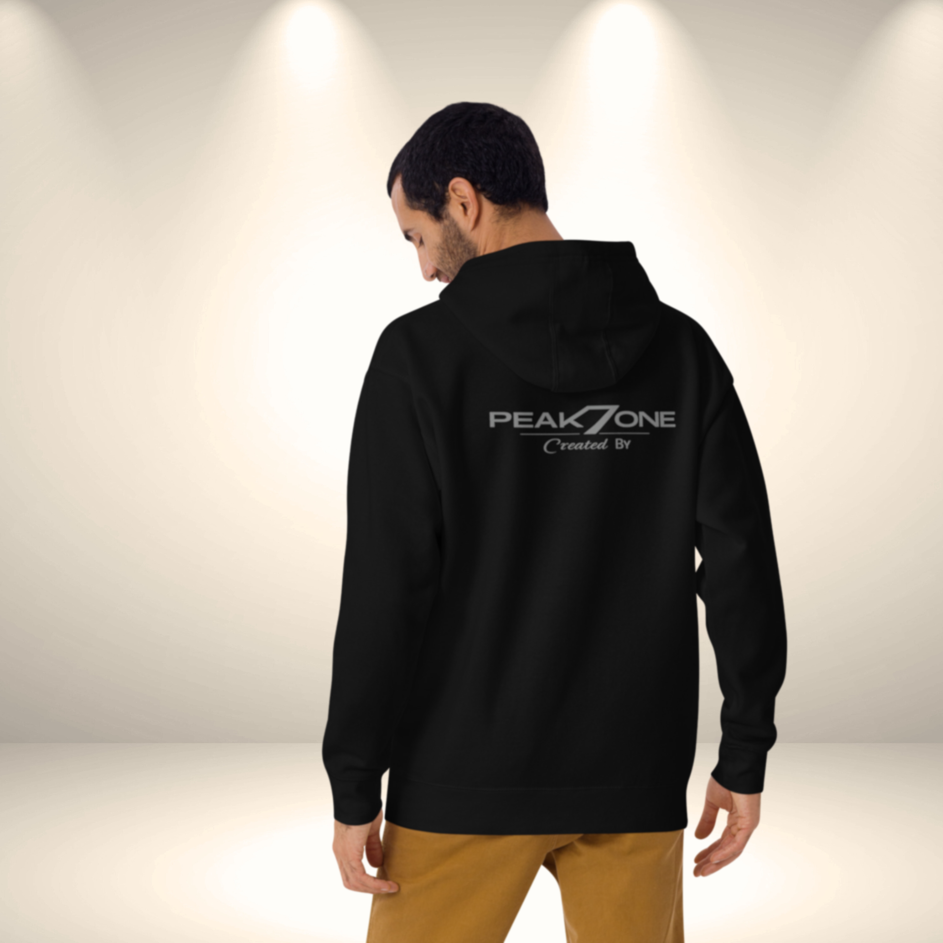 Peak7one Signature Hoodie Rückseite – hochwertiger Kapuzenpullover