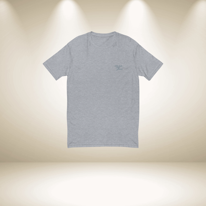 Peak7one Signature T-Shirt grau – modernes Streetwear Basic Shirt