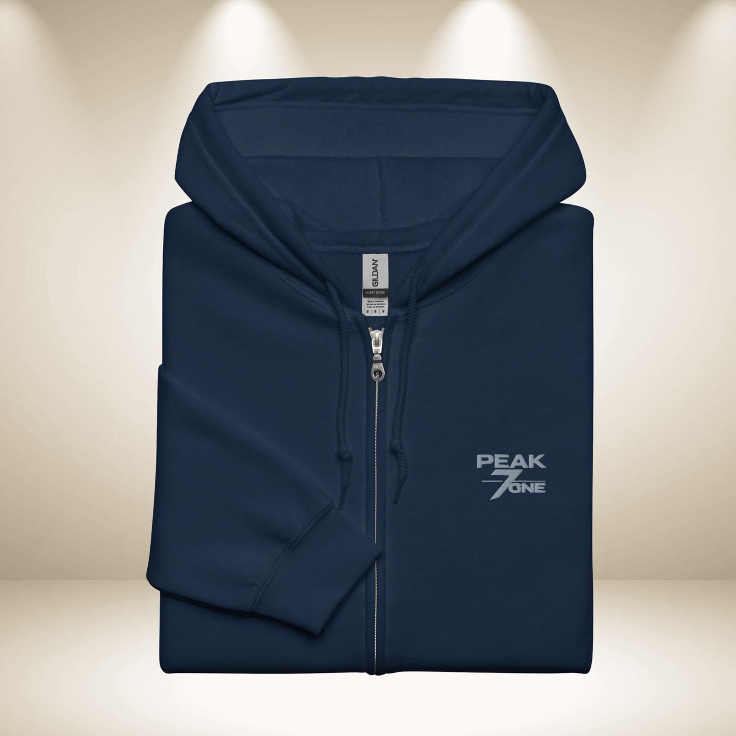 Peak7one Zip Hoodie moderner Streetwear Hoodie
