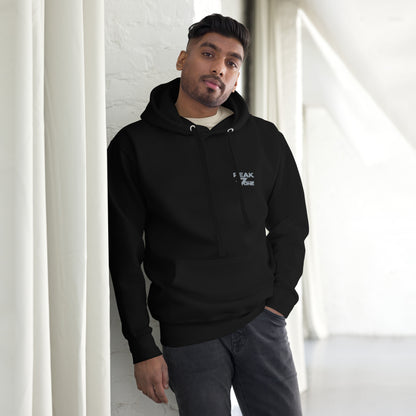 Peak7one Signature Hoodie schwarz – Premium Streetwear Hoodie mit Sticklogo